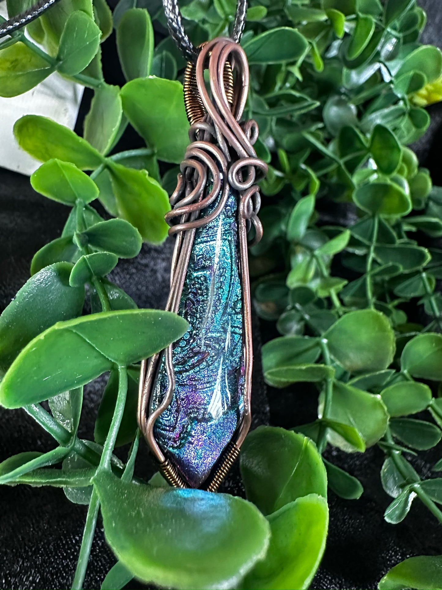 Oil Slick Pendant Necklace