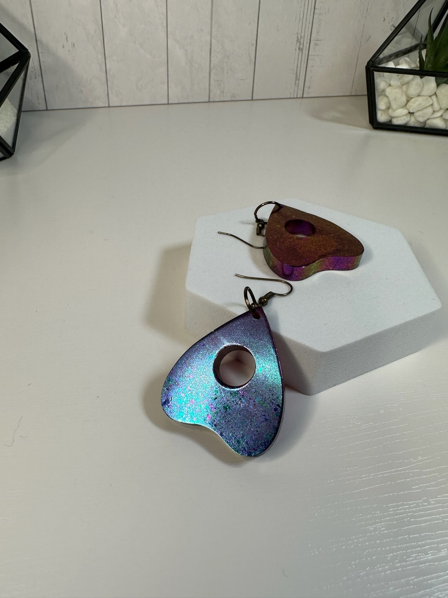 Color Shifting Planchette Earrings