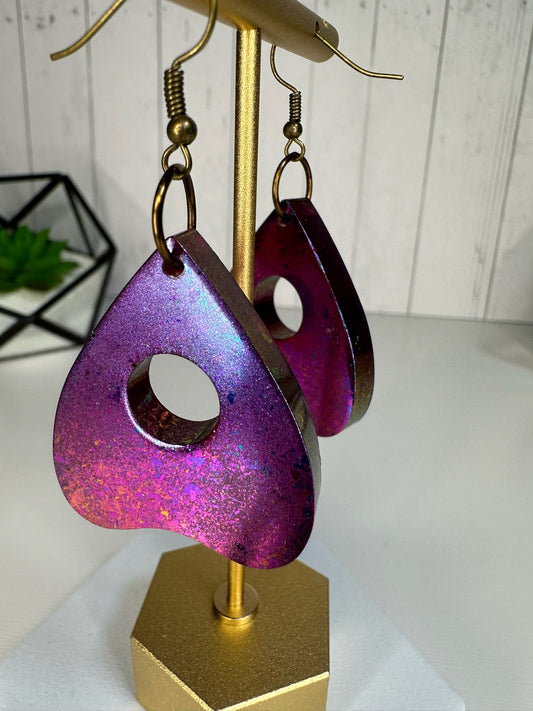 Color Shifting Planchette Earrings