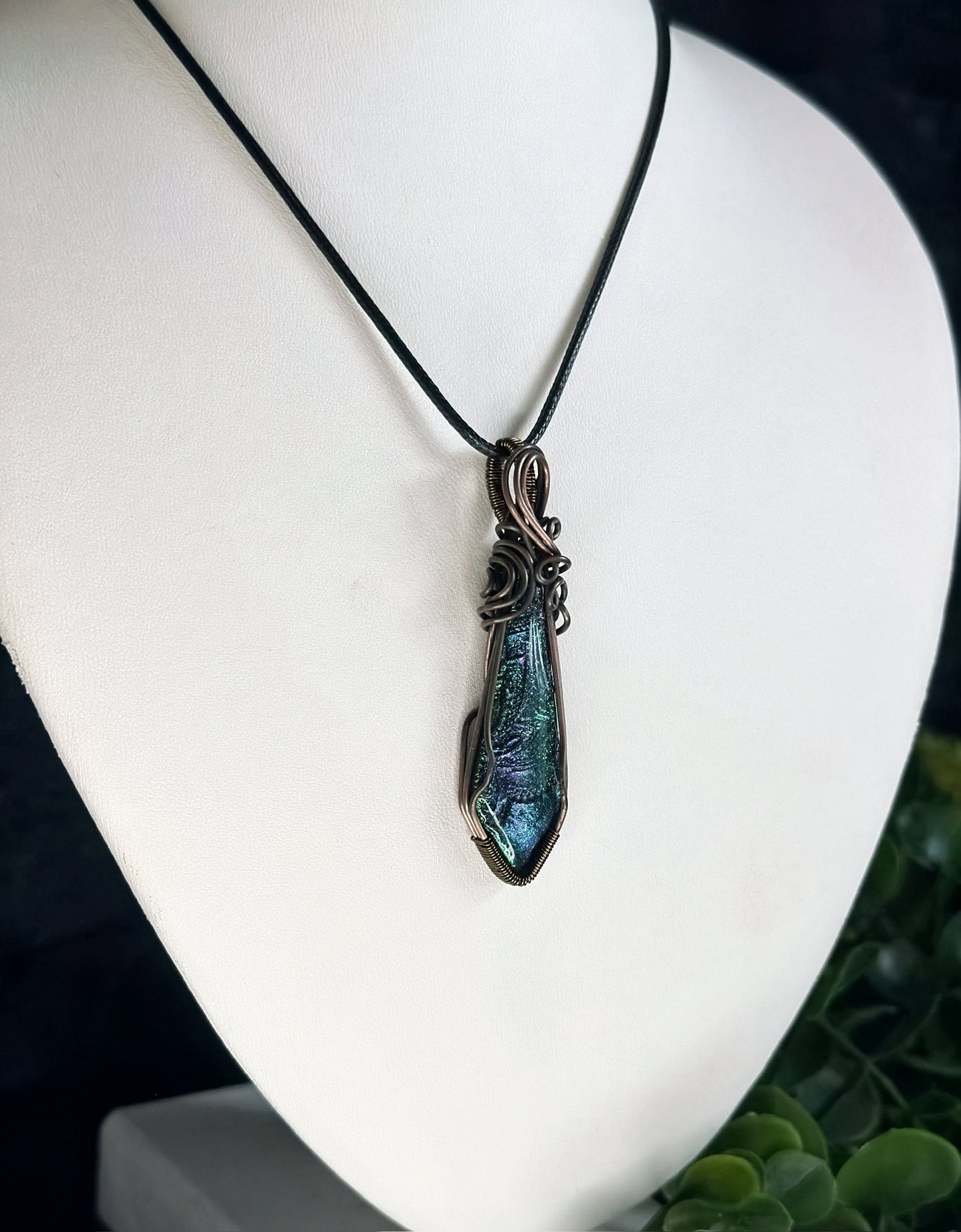 Oil Slick Pendant Necklace