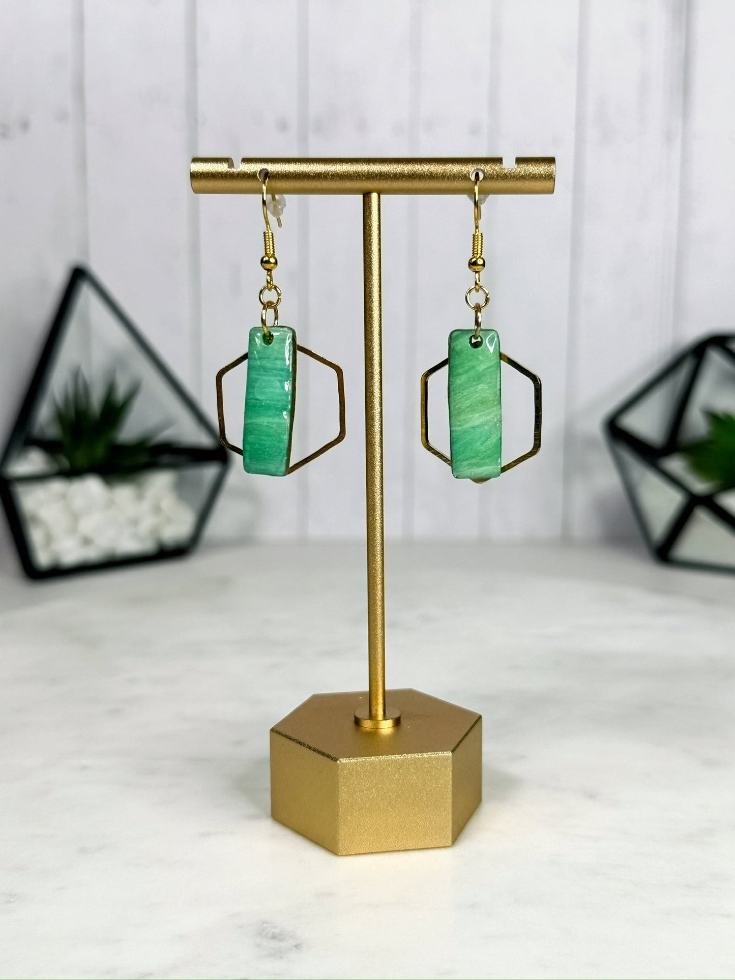 Geometric Dangle Earrings