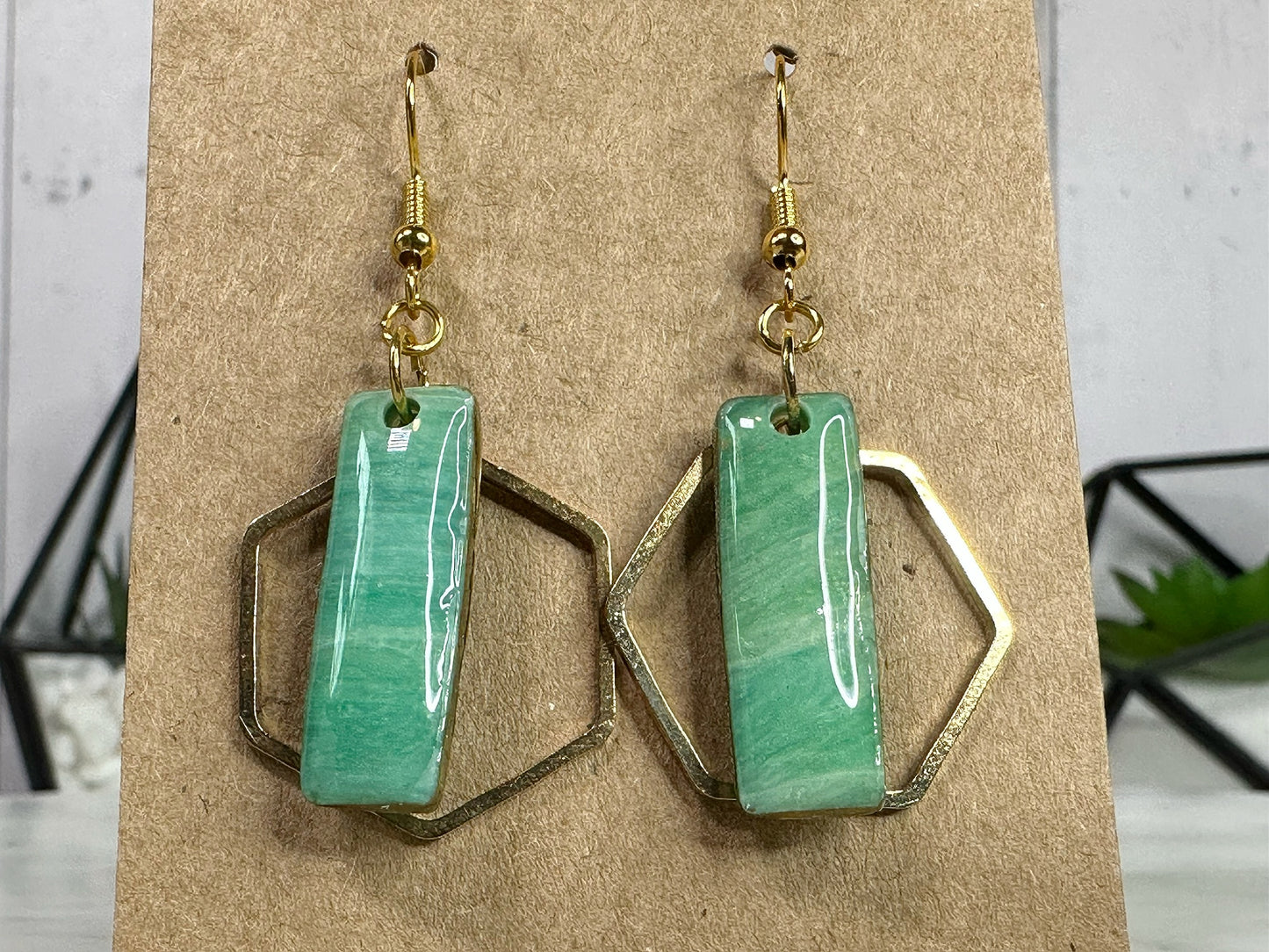 Geometric Dangle Earrings