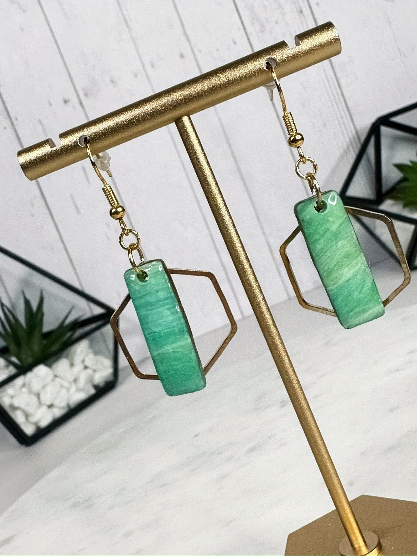 Geometric Dangle Earrings